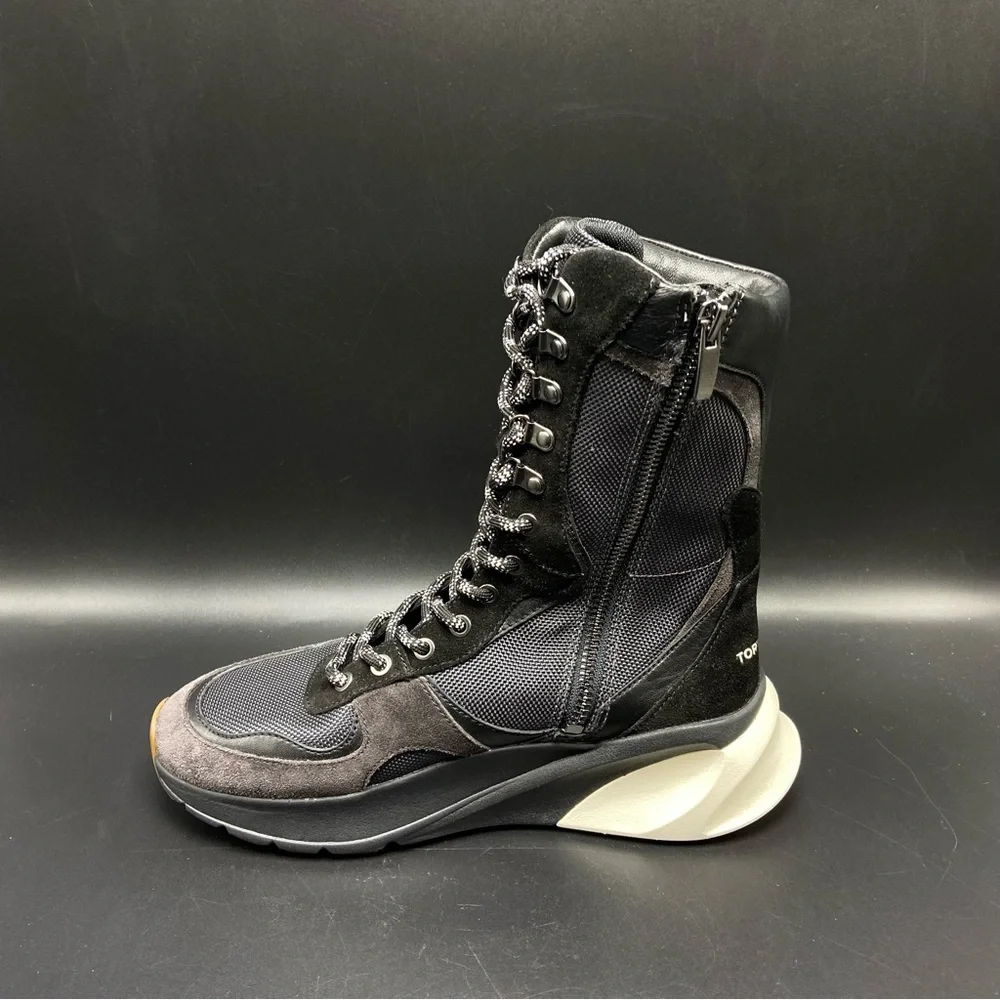 Tory Burch Sawyer Boxer High Top Sneaker Boots Women's Size 6‎ New W/Box